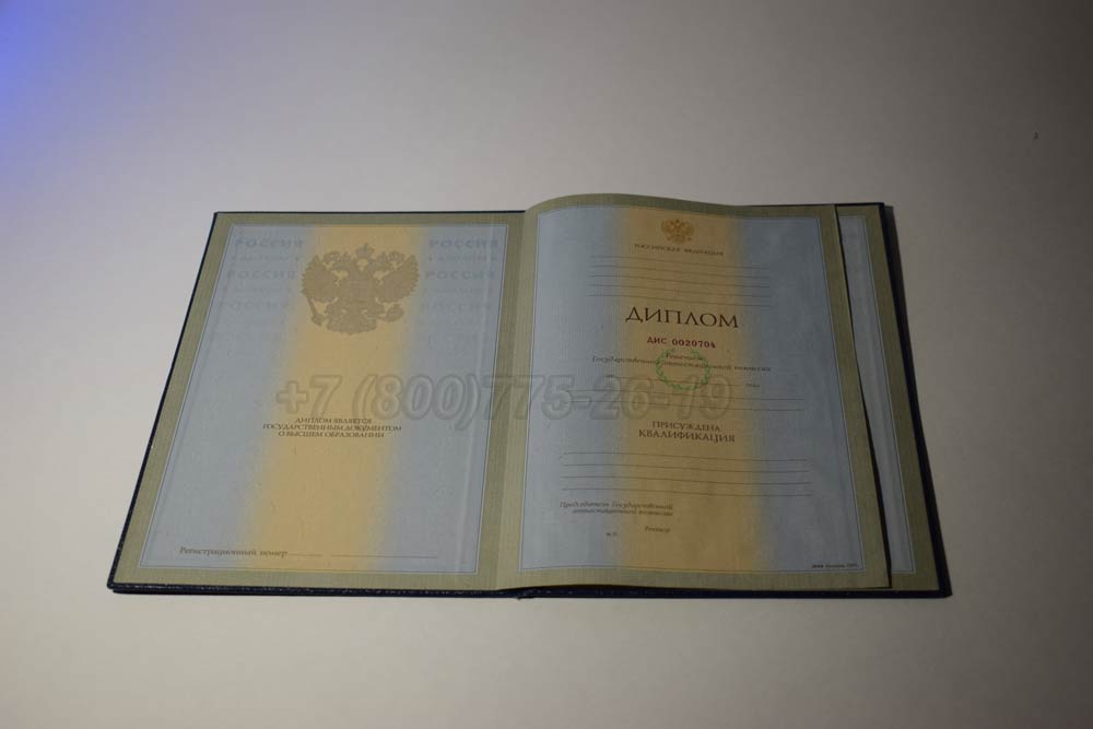 Диплом ВУЗа(высшее) Гознак 1997-2002 год выпуска г.Челябинск