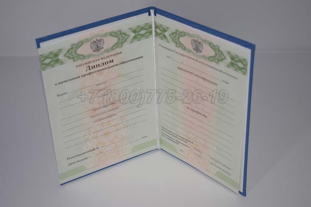 Диплом ПТУ Гознак 2011-2025 год выпуска г.Челябинск