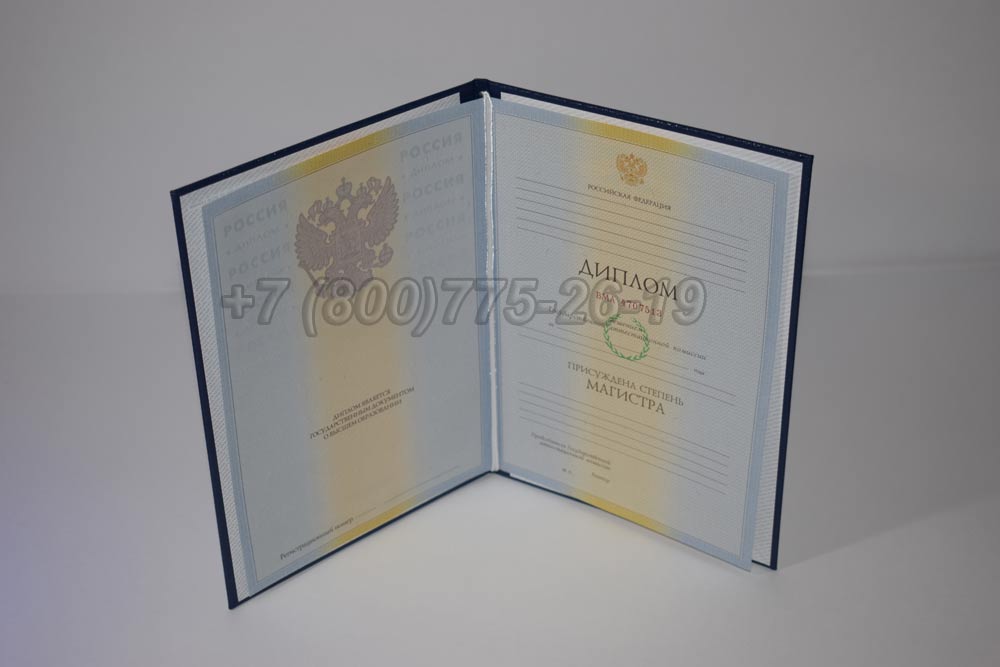 Диплом магистра Гознак 2009-2010 год выпуска г.Челябинск