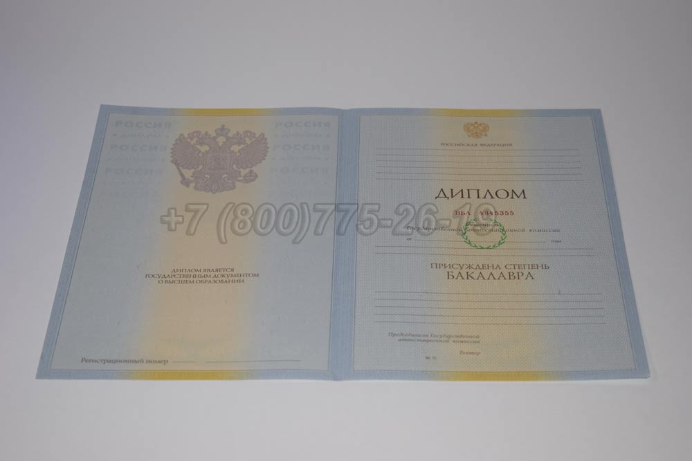 Бланк диплома бакалавра Гознак 2009-2010 год выпуска г.Челябинск