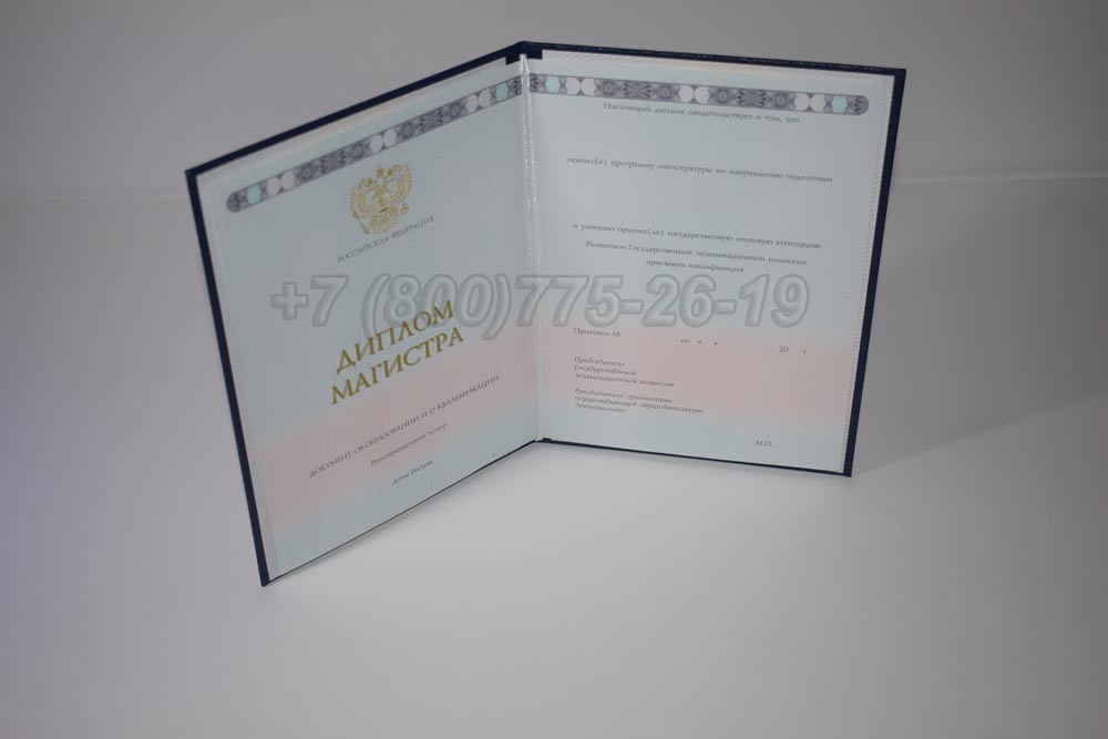 Диплом магистра Гознак 2014-2025 год выпуска г.Челябинск