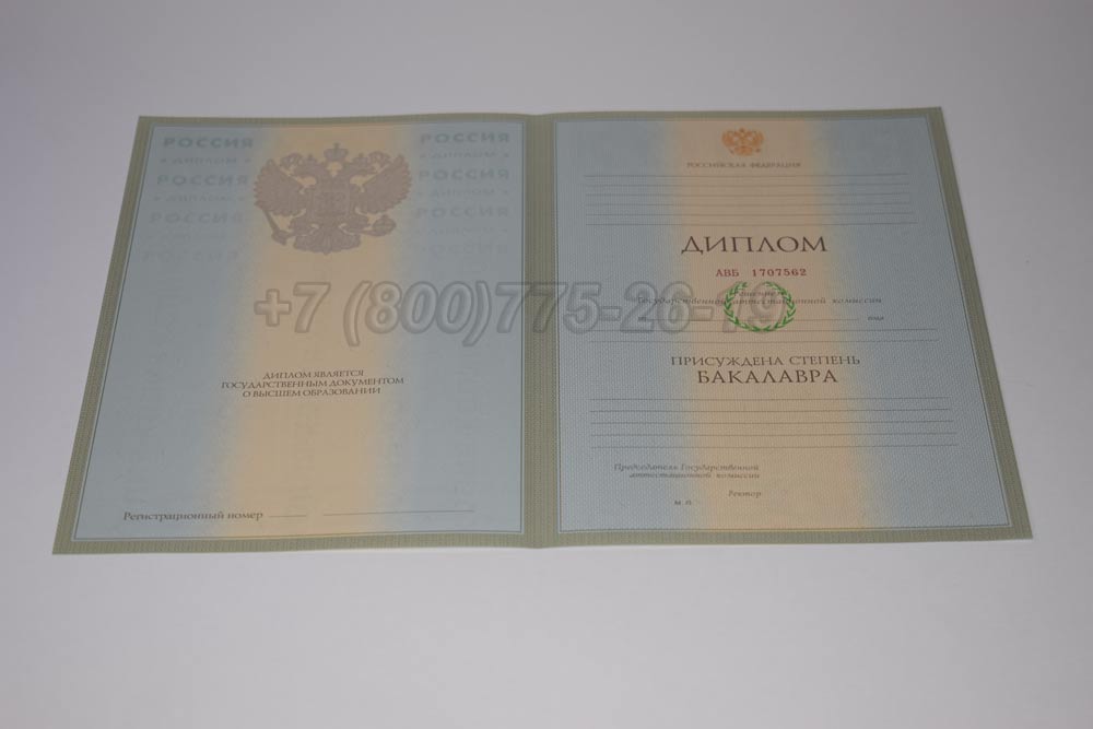 Бланк диплома бакалавра Гознак 2003-2008 год выпуска г.Челябинск