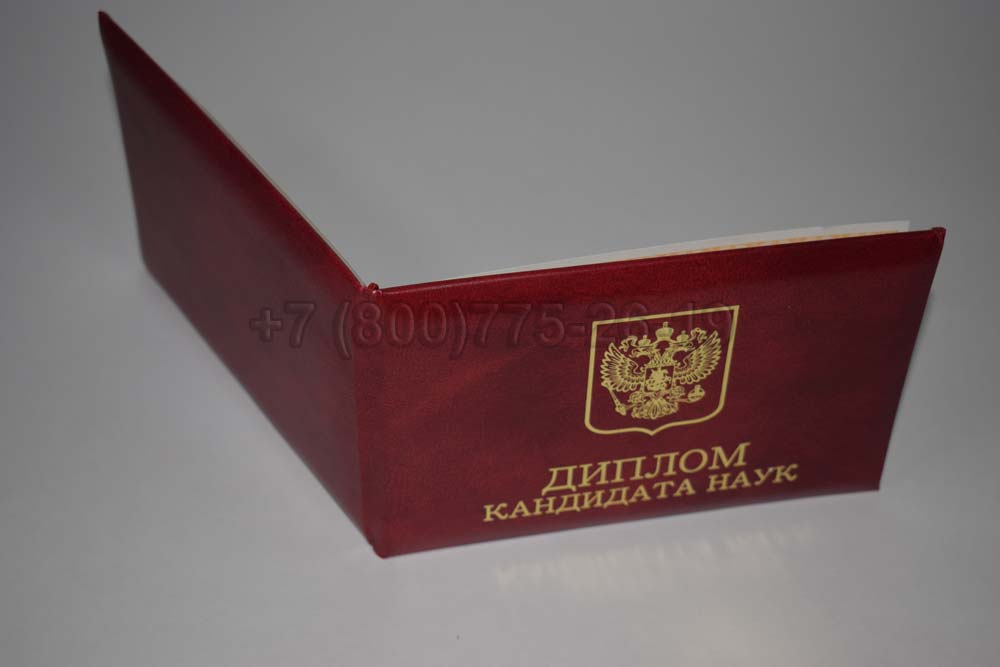 Диплом кандидата наук Гознак 2017-2025 год выпуска г.Челябинск