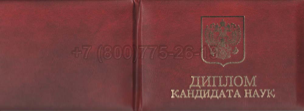 Диплом кандидата наук Гознак 2017-2025 год выпуска г.Челябинск