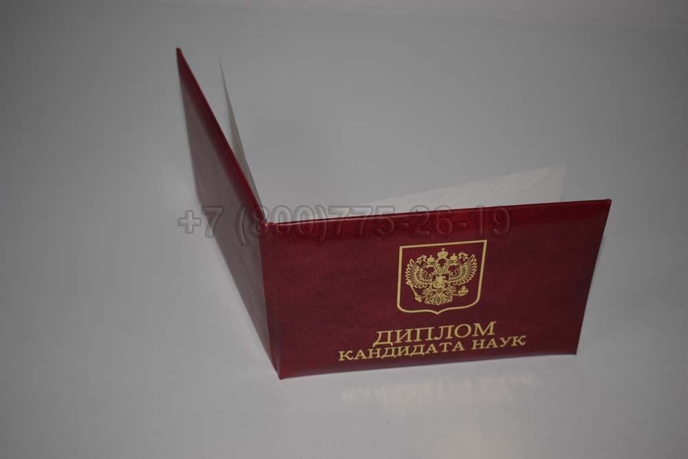 Диплом кандидата наук Гознак 2001-2012 год выпуска г.Челябинск
