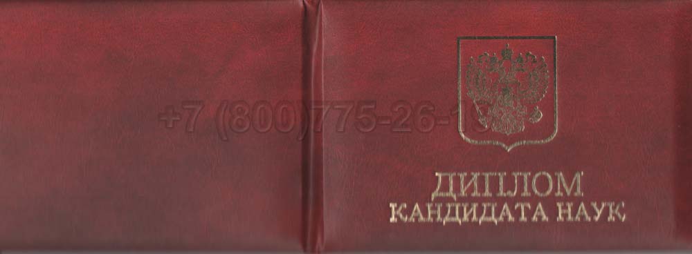 Диплом кандидата наук Гознак 2001-2012 год выпуска г.Челябинск