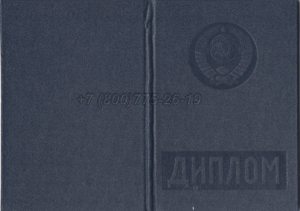 Диплом вуза Молдавской ССР Гознак 1975-1991 год выпуска г.Челябинск