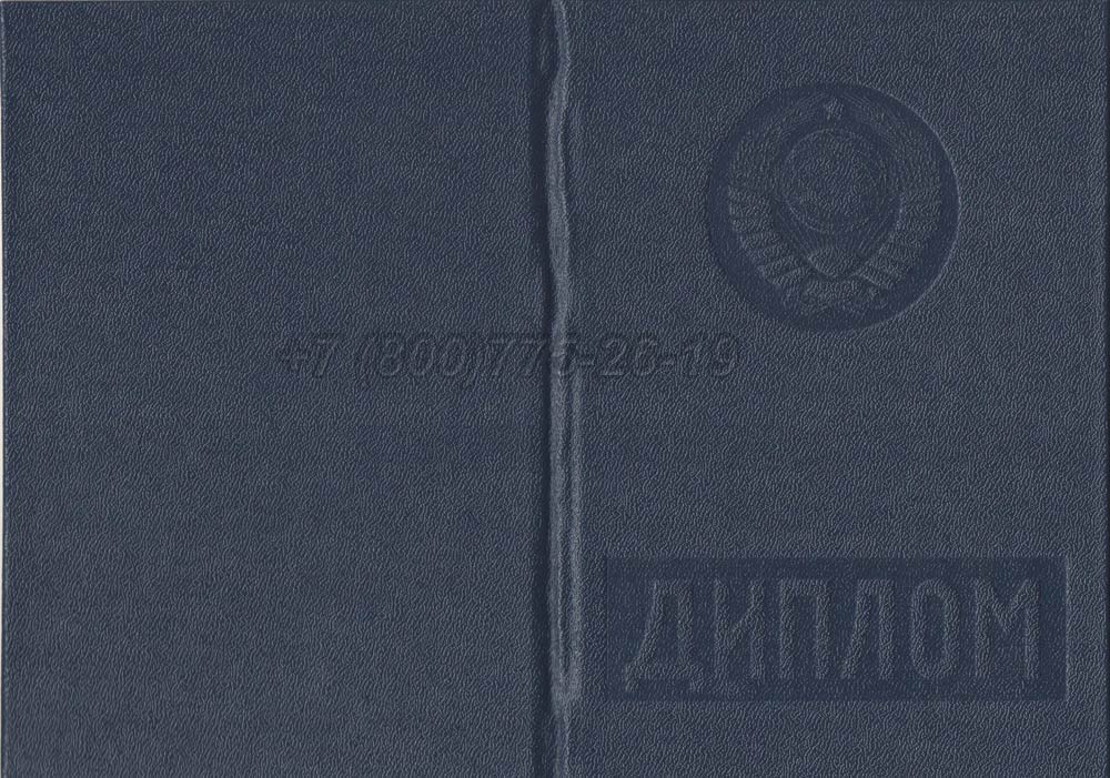Диплом вуза Таджикской ССР Гознак 1975-1991 год выпуска г.Челябинск