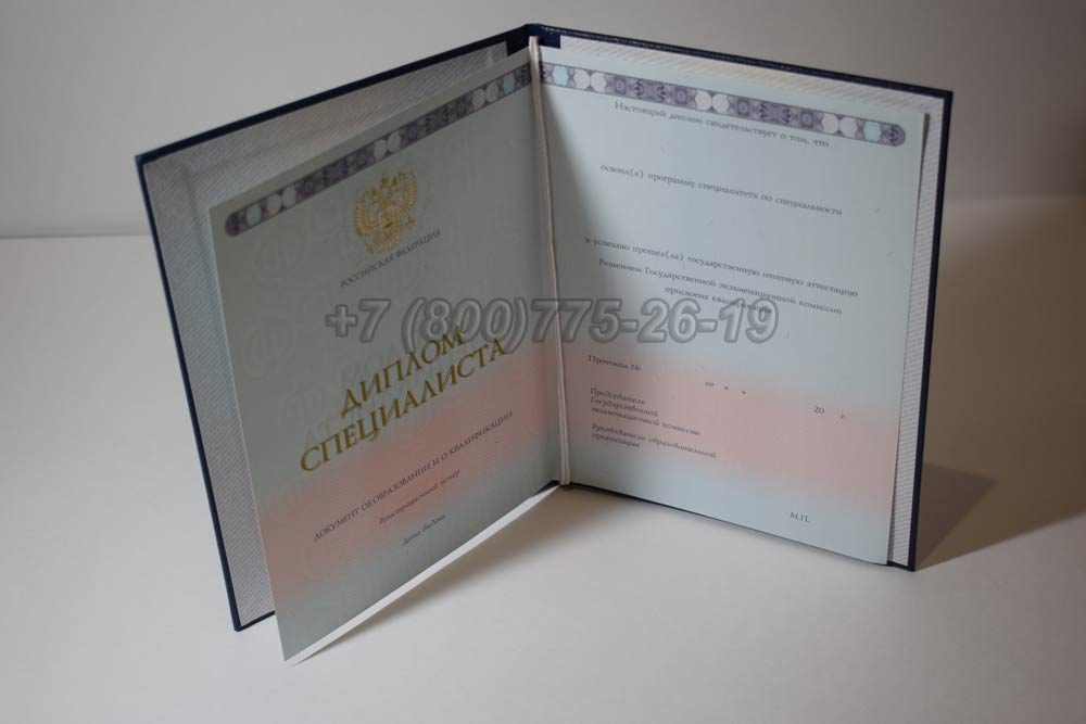Диплом о высшем образовании Гознак 2014-2025 год выпуска г.Челябинск